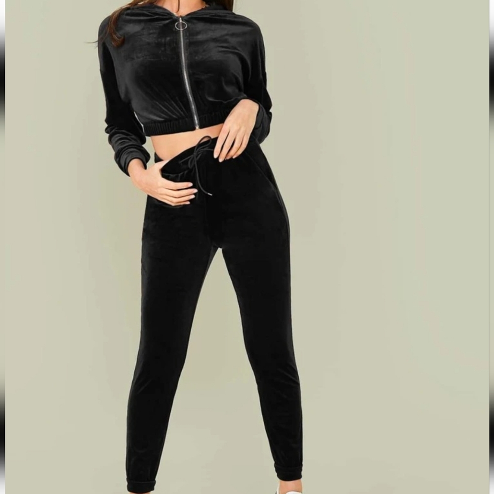 Velvet Jogger Set